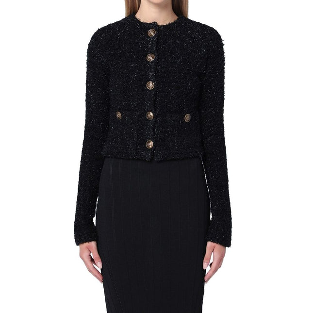 Balenciaga Black Cotton Cardigan