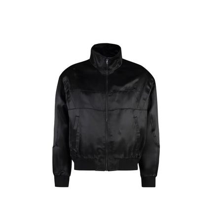 Saint Laurent Black Silk Bomber