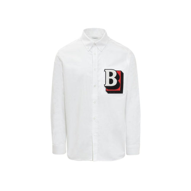 Burberry White Cotton Dress Shirt