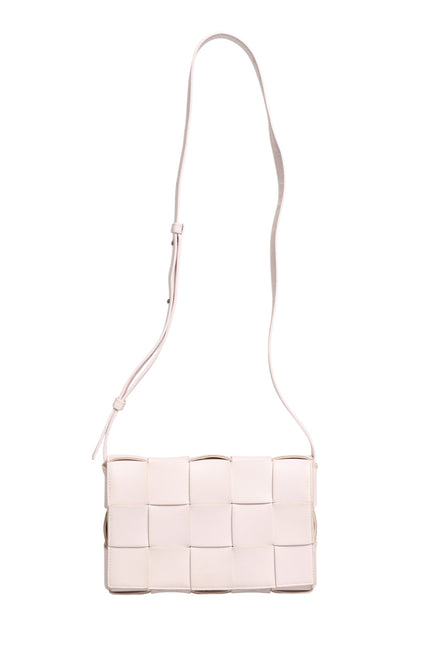 Bottega Veneta Pink Intrecciato Cassette Shoulder Bag