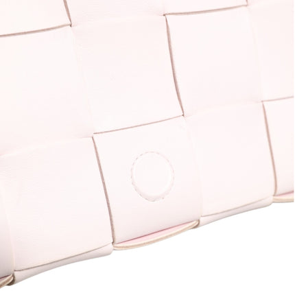 Bottega Veneta Pink Intrecciato Cassette Shoulder Bag