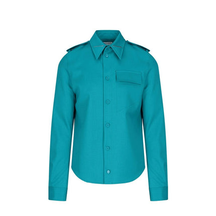 Bottega Veneta Bicolor Elastane Dress Shirt