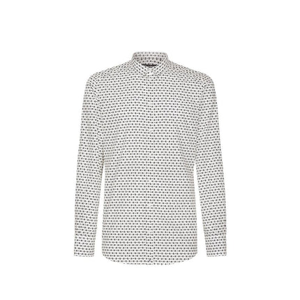 Dolce & Gabbana White Cotton Pattern Shirt