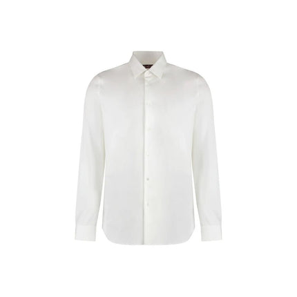 Gucci White Cotton Dress Shirt