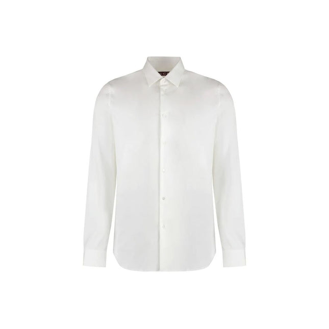 Gucci White Cotton Dress Shirt