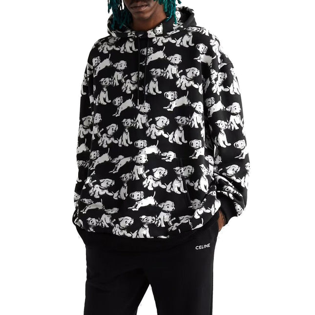 Celine Black Cotton Sweatshirt
