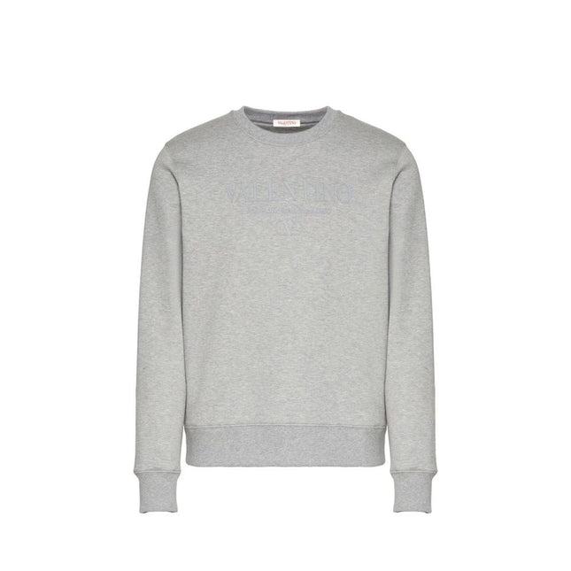 Valentino Garavani Gray Cotton Sweatshirt