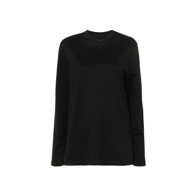 Jil Sander Black Cotton Long Sleeve T-Shirt