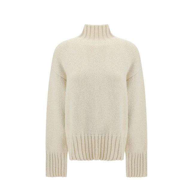 Jil Sander White Silk Sweatshirt