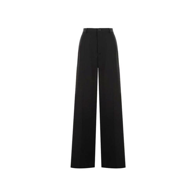 Balenciaga Black Wool Flared Pants