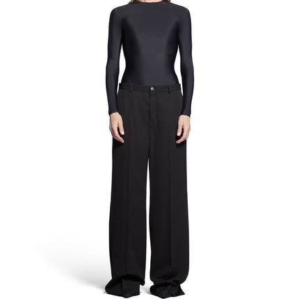 Balenciaga Black Wool Flared Pants