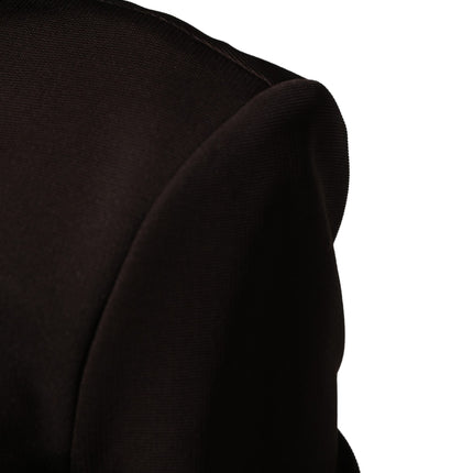 Dolce & Gabbana Brown Turtleneck Jersey Long Maxi Dress