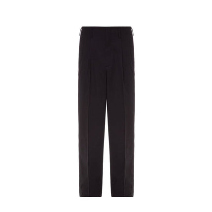 Dolce & Gabbana Black Cotton Casual Pants