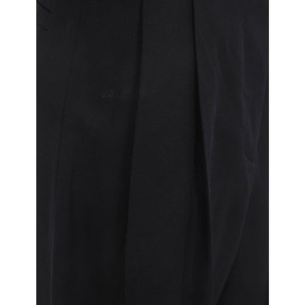 Salvatore Ferragamo Black Silk Casual Pants