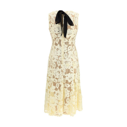 Self-Portrait Bicolor Polyester Casual Dress