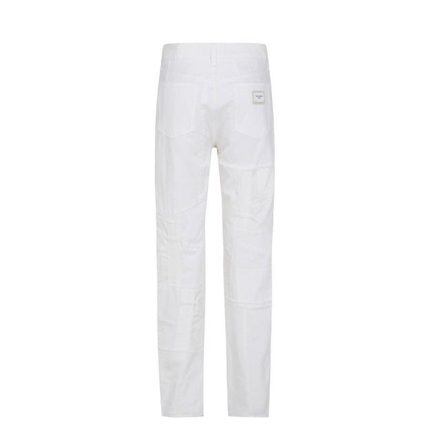 Dolce & Gabbana White Cotton Cargo Pants
