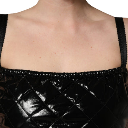 Dolce & Gabbana Black Sleeveless Romper Jumpsuit Dress