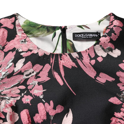 Dolce & Gabbana Multicolor Floral Brocade A-line Mini Dress