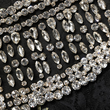 Dolce & Gabbana Black Sequin Embellished Sheath Mini Dress
