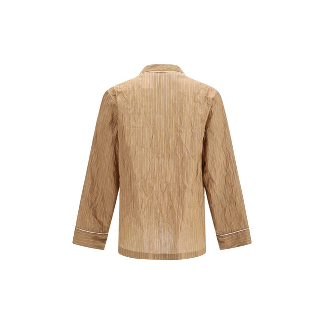 Dolce & Gabbana Beige Linen Top Sleepwear