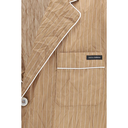 Dolce & Gabbana Beige Linen Robe