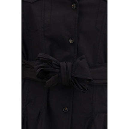 Ganni Black Cotton Casual Dress