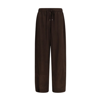 Ganni Brown Acetate Casual Pants
