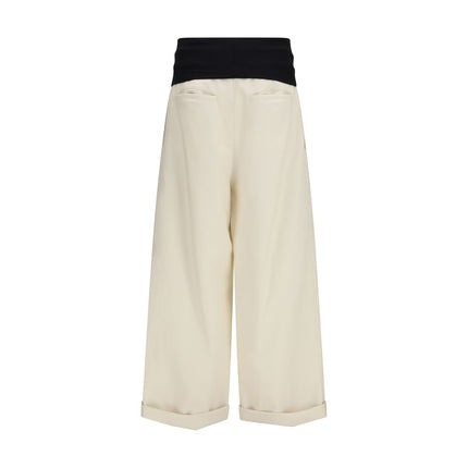 Darkpark Beige Cotton Casual Pants