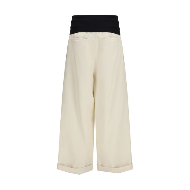 Darkpark Beige Cotton Casual Pants