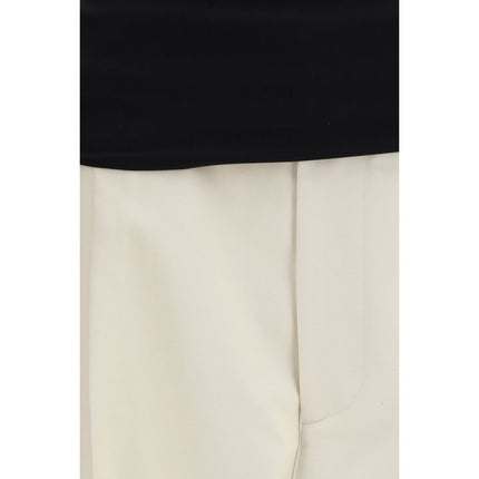 Darkpark Beige Cotton Casual Pants