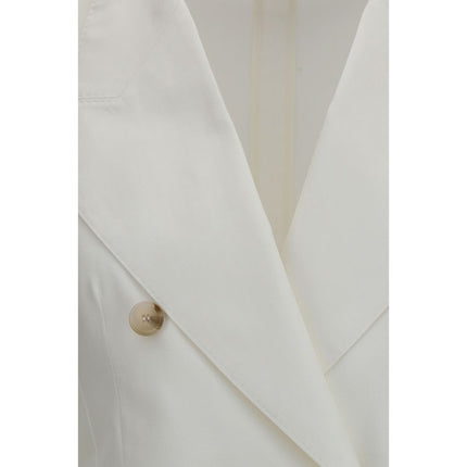 Dolce & Gabbana White Cotton Blazer