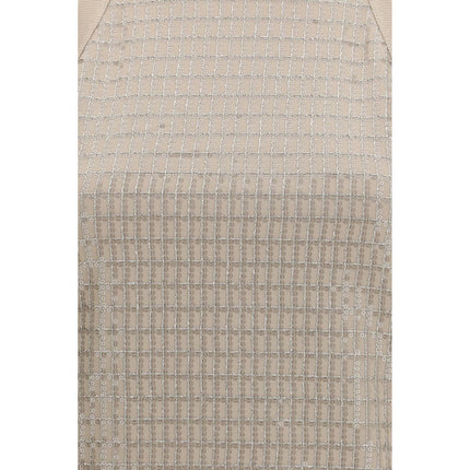 Brunello Cucinelli Beige Cotton Sleeveles T-Shirt