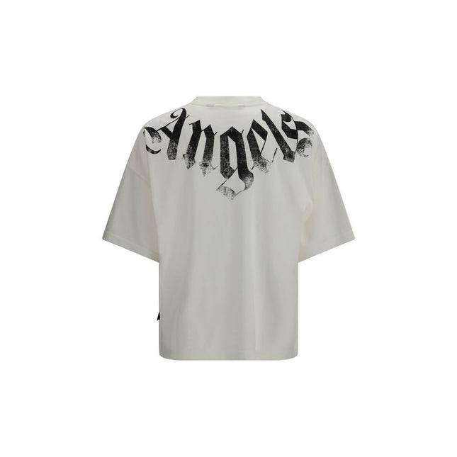 Palm Angels White Cotton T-Shirt