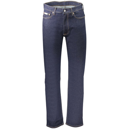 Calvin Klein Blue Cotton Men's Jean Crafted for Elegance and Comfort