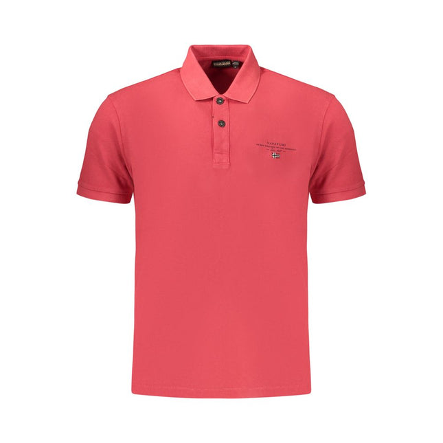 Napapijri Red Cotton Men's Polo Shirt