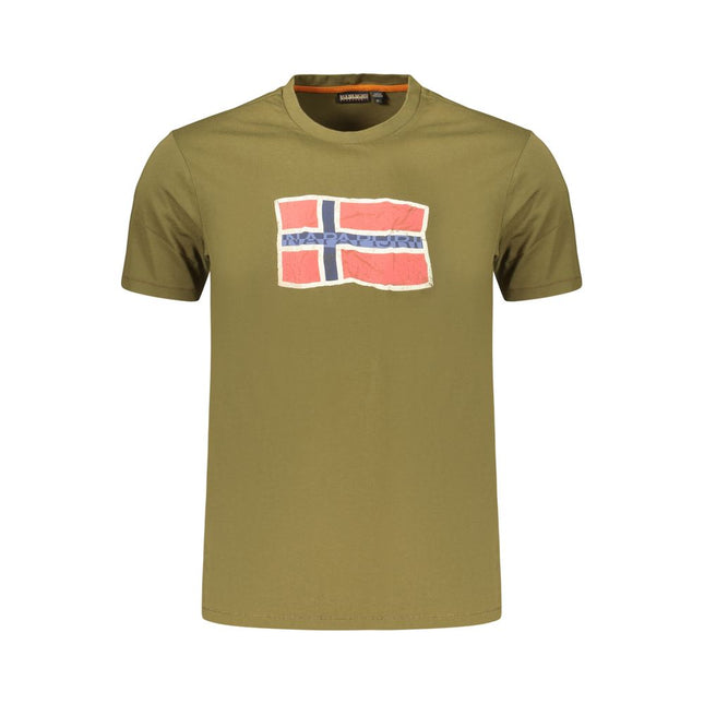 Napapijri Verde Cotton Men's T-Shirt