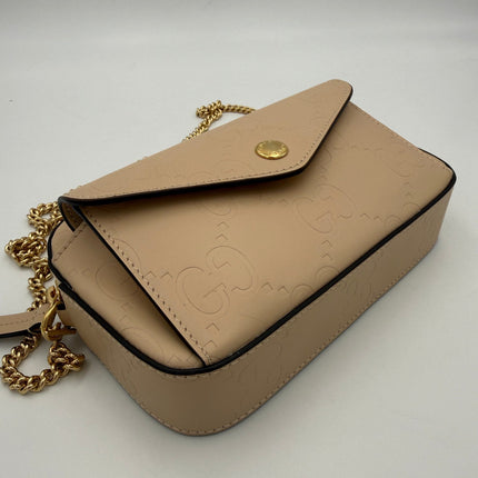 Gucci GUCCI GG Jumbo Beige with Front Pocket Shoulder Bag