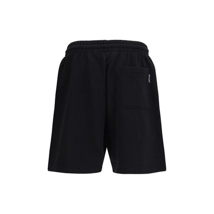 Palm Angels Black Cotton Bermuda Shorts