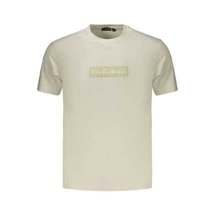Napapijri White Cotton Men's T-Shirt