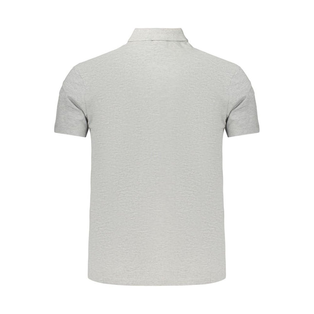 Napapijri Gray Cotton Men's Polo Shirt