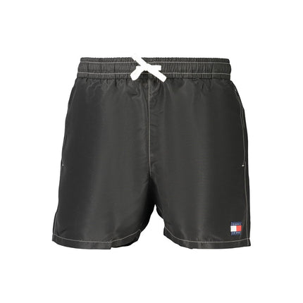 Tommy Hilfiger Black Polyester Men's Swimwear