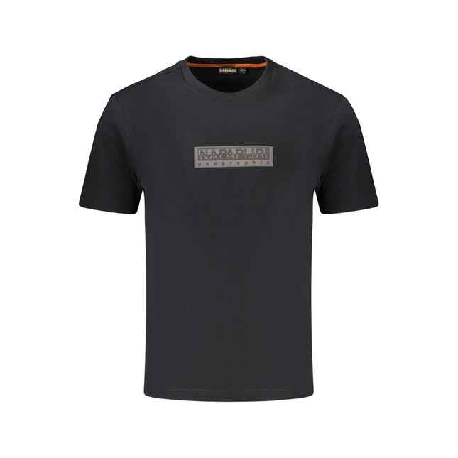 Napapijri Black Cotton Men's T-Shirt