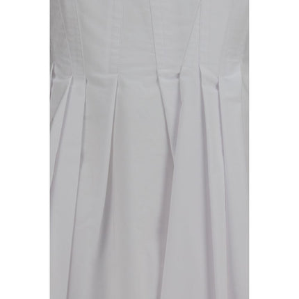 Max Mara White Cotton Casual Dress
