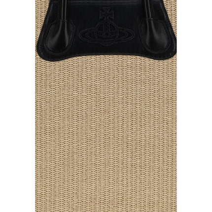 Vivienne Westwood Beige Raffia Shoulder Bag