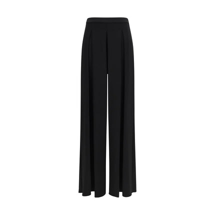 Max Mara Pure Black Viscose Casual Pants