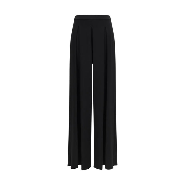 Max Mara Pure Black Viscose Casual Pants