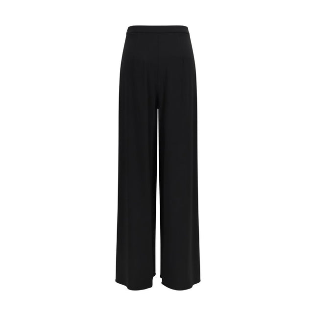Max Mara Pure Black Viscose Casual Pants