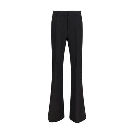 Max Mara Black Viscose Flared Pants