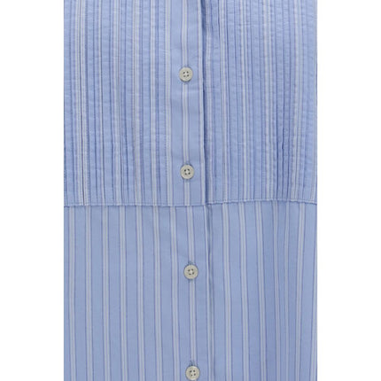 SOSUE Blue Cotton Pattern Shirt