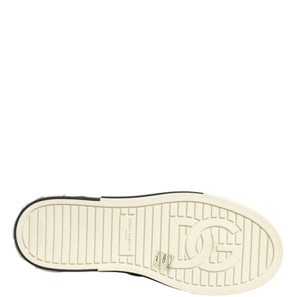 Dolce & Gabbana Black Quilted Slip On Low Top Sneakers Shoes